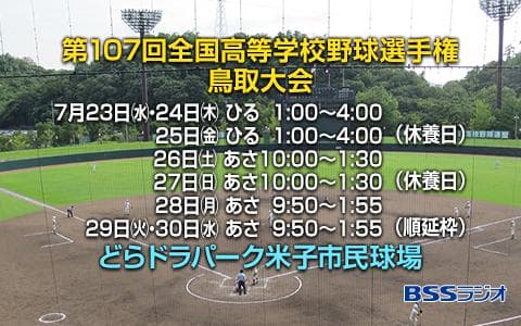 第107回全国高等学校野球選手権鳥取大会