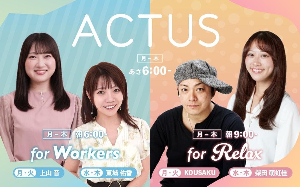 ACTUS のヘッダー画像