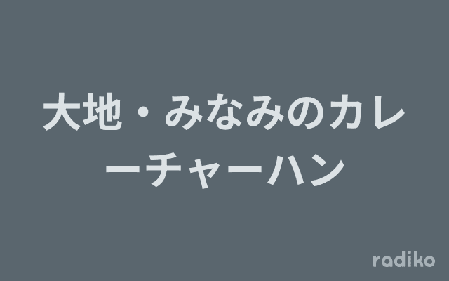 大地・みなみのカレーチャーハンのヘッダー画像