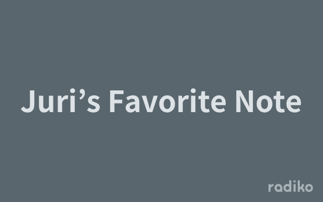Juri’s Favorite Noteのヘッダー画像